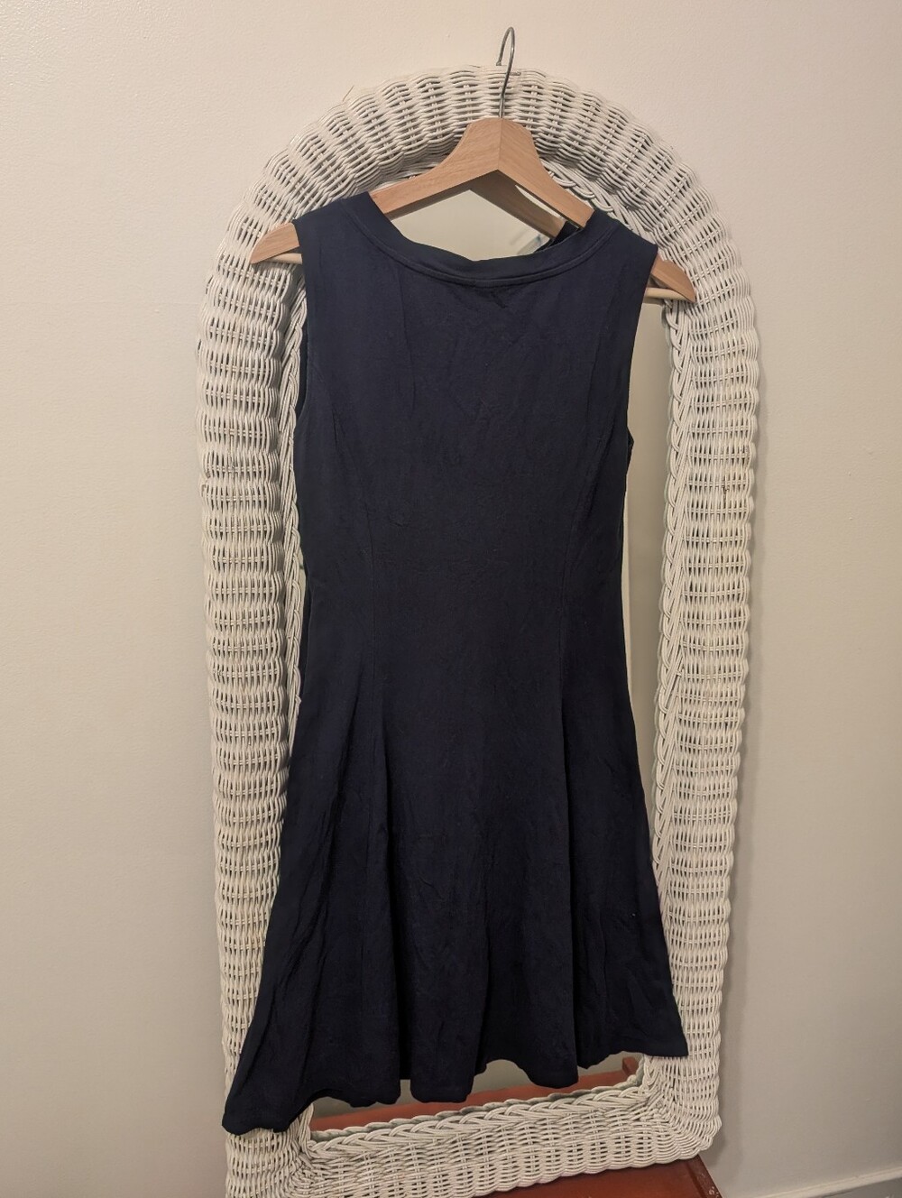 Uniqlo Sleeveless Navy Fit-and-Flare Dress